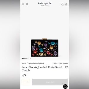 Kate Spade Sweet Treats Jeweled Resin Small Clutch